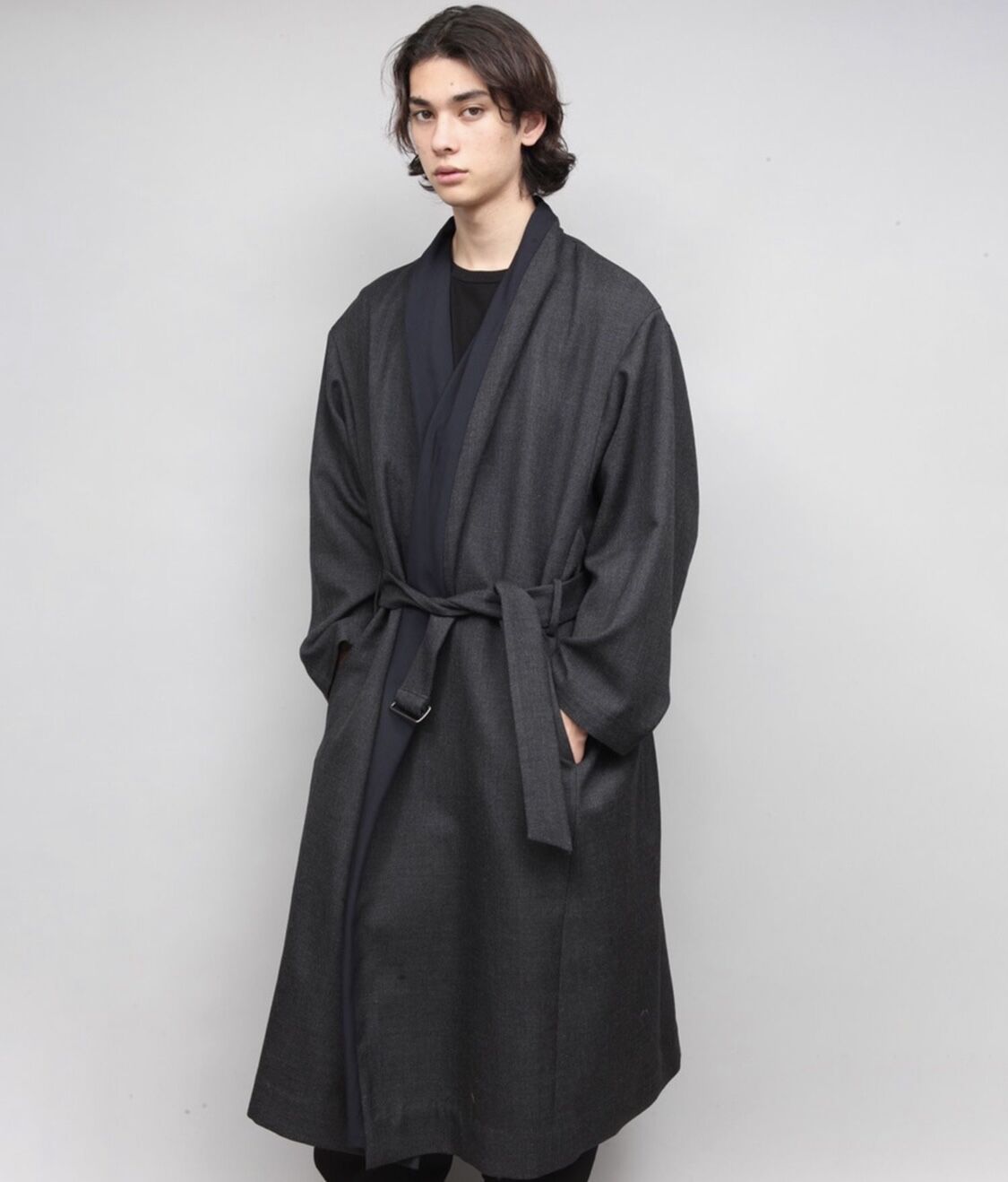 shawl collar coat/C.GRAY | ato AOYAMA