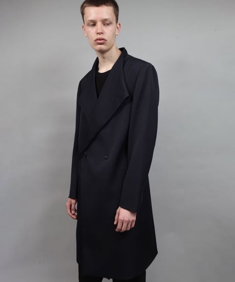 crease double short coat/NAVY