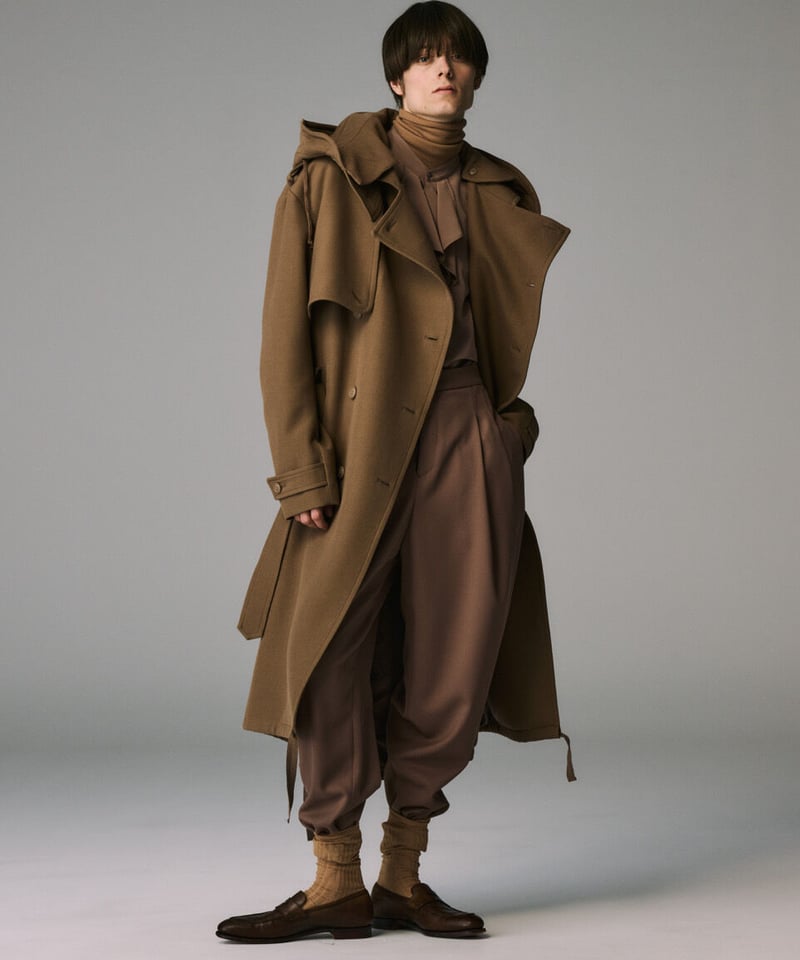 MILITARY TRENCH COAT/ BROWN | ato AOYAMA
