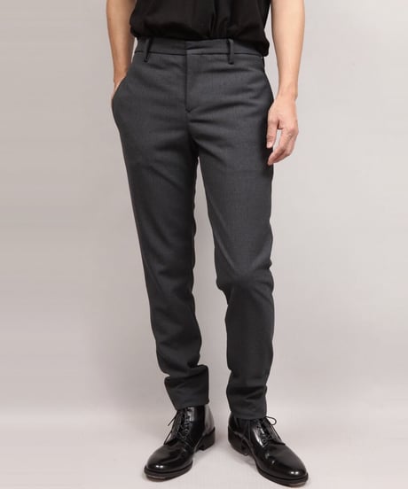 VINTAGE WOOL TAPERED PANTS/D.GRAY