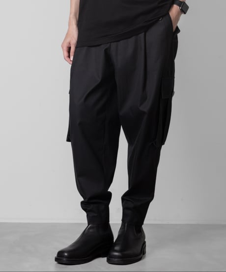 ato アトウ サルエルパンツ ブラック サイズ46 ATO ジーンズ STRETCH DENIM SARROUEL PANTS メンズ : ZOZOTOWN
