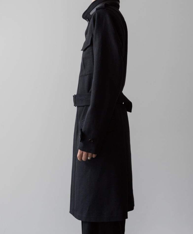 ジャケット・アウター Ameri COATING STAND COLLAR COAT STAND COLLAR MILITARY COAT/BLACK | ato AOYAMA