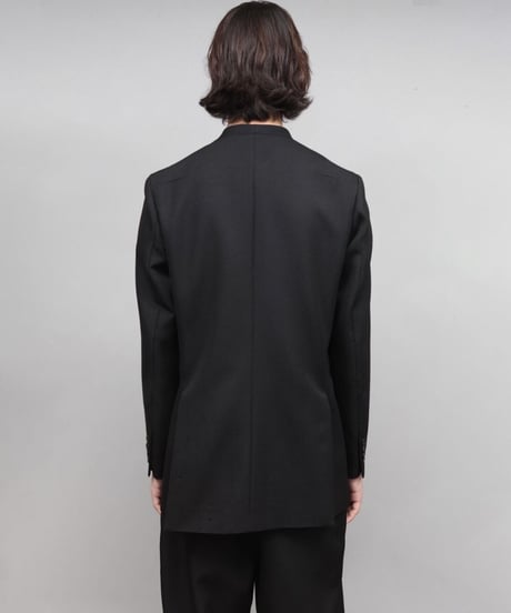 asymmetry double jacket/BLACK