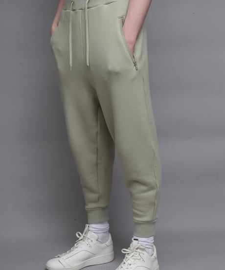 TAPERED SWEAT PANTS B/L.GREEN