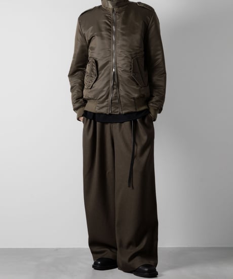 LANATEC WIDE PANTS / KHAKI