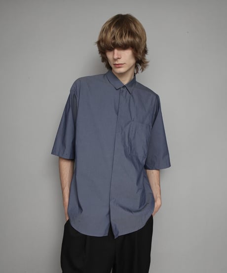 OVERSIZED HALF SLEEVE SHIRTS/BLUE