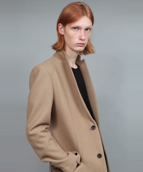 ENGLAND LAMB MELTON CHESTER COAT/BEIGE