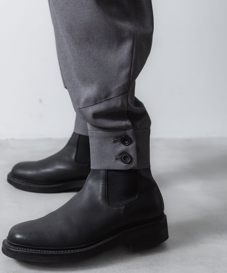 RECYCLE POLYESTER CUFFS PANTS/GRAY