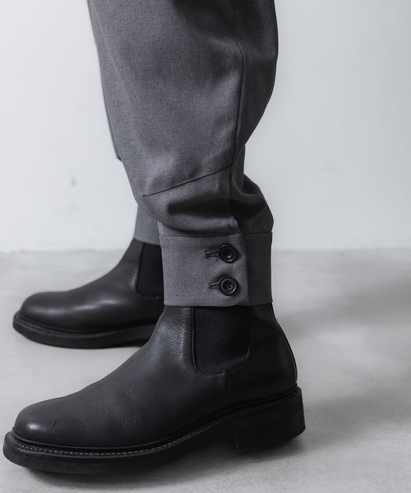 RECYCLE POLYESTER CUFFS PANTS/GRAY | ato AOYAMA