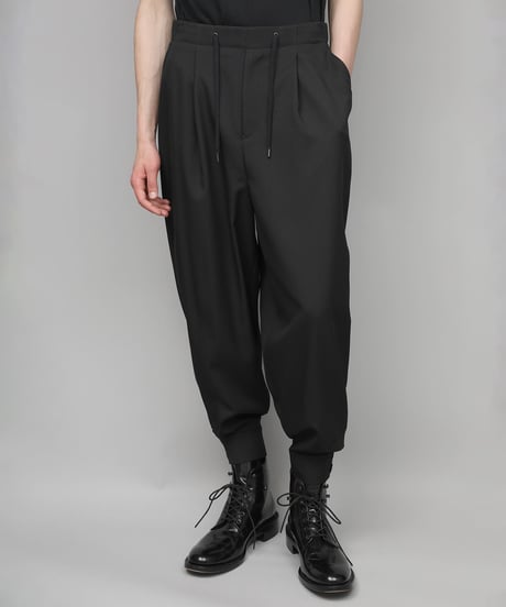 RECYCLE POLYESTER CUFFS PANTS/BLACK