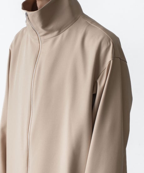 RECYCLE POLYESTER STAND COLLAR COAT