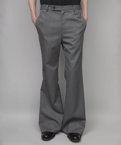 CLASSIC WOOL FLAIR PANTS/GRAY
