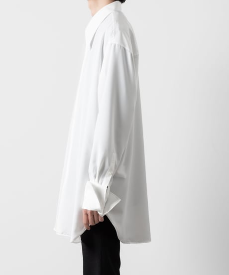 OVERSIZED DOUBLE CUFFS SHIRT/WHITE