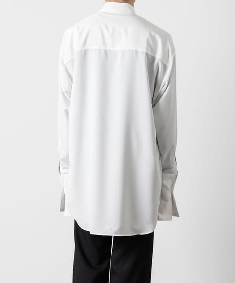 OVERSIZED DOUBLE CUFFS SHIRT/WHITE