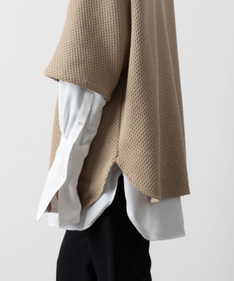 OVERSIZED HALF SLEEVE RUSSEL JERSEY/BEIGE