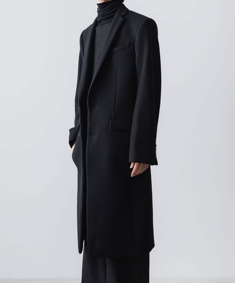 NEW ENGLAND LAMB CHESTERFIELD COAT/BLACK