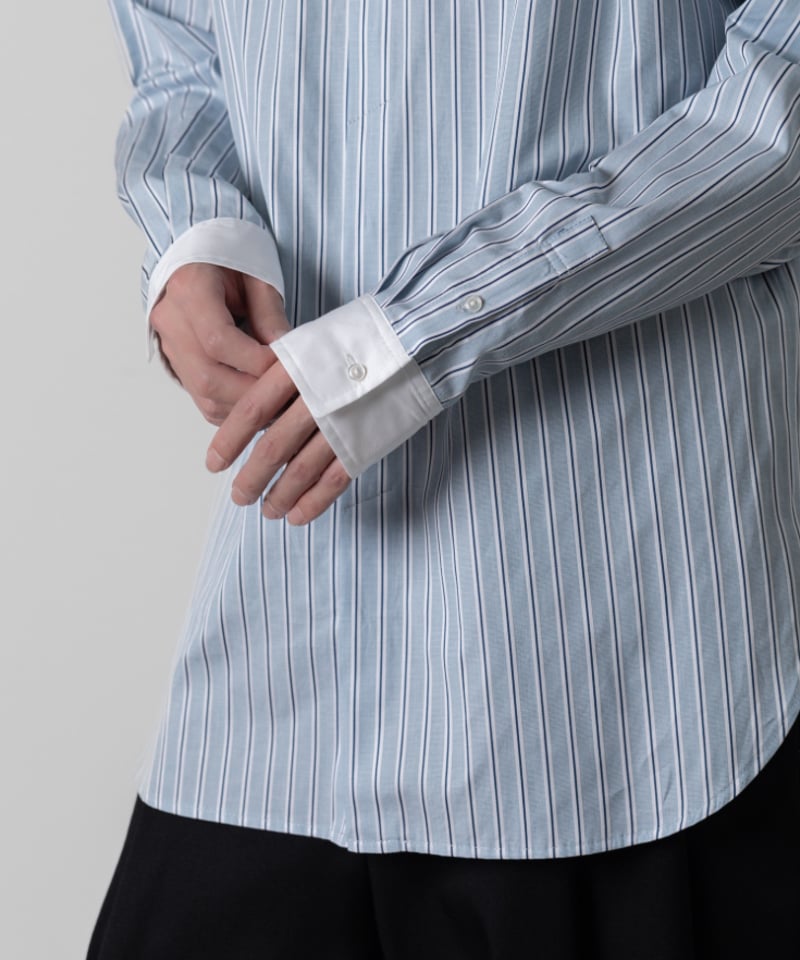 佐藤さん専用　コーズ WHITE COLLAR ED SHIRTS/SAX | ato AOYAMA