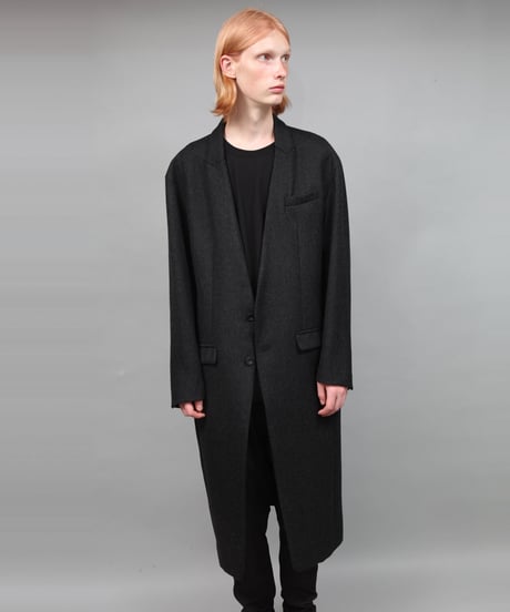 LAPEL HOLDING COAT/DARK GRAY