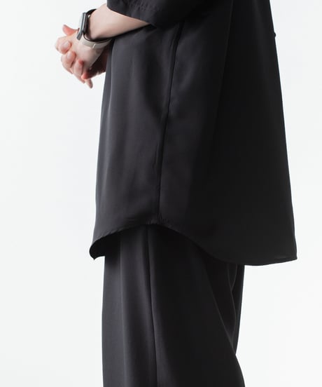 DRAPE COLLAR SHIRTS 00(BK)