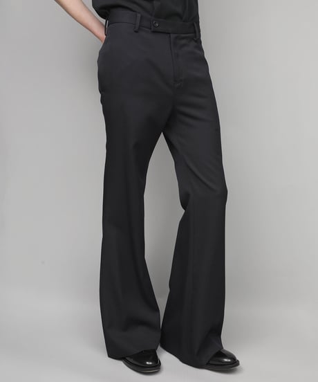 CLASSIC WOOL FLAIR PANTS/NAVY