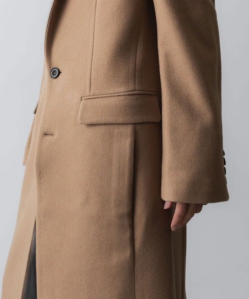 NEW ENGLAND LAMB CHESTERFIELD COAT/BEIGE | ato