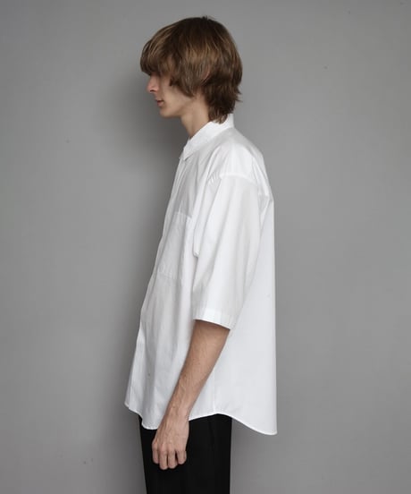 OVERSIZED HALF SLEEVE SHIRTS/WHITE