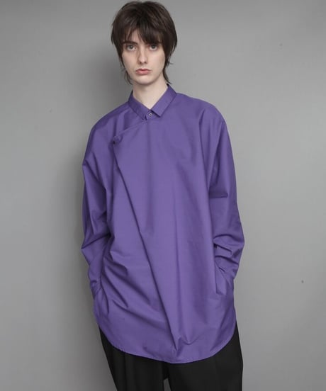 TC BROAD DRAPE SHIRT/PURPLE