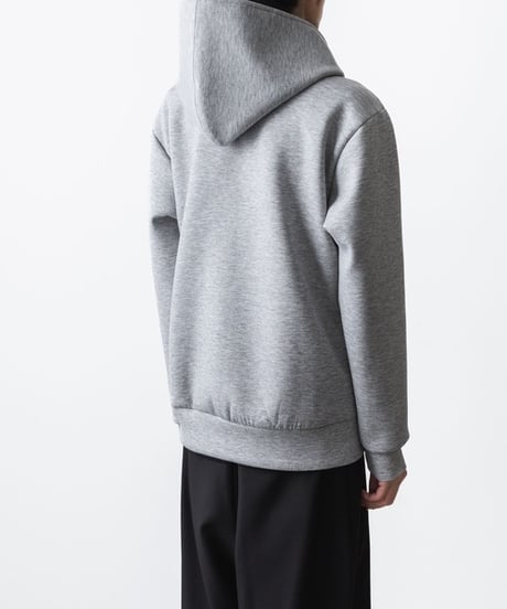 OVERSIZED AIR CUSHION ZIP HOODIE/GRAY