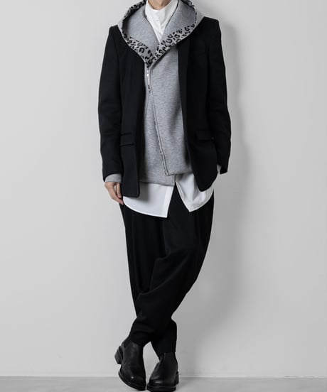 OVERSIZED  ZIP HOODIE/GRAY