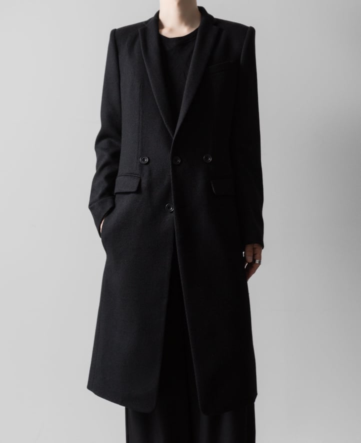 ADJUSTABLE CHESTER COAT/BLACK | ato onlinestore