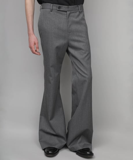 CLASSIC WOOL FLAIR PANTS/GRAY