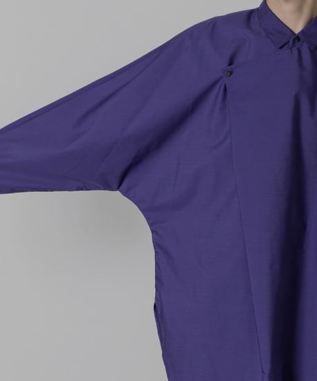TC BROAD DRAPE SHIRT/PURPLE