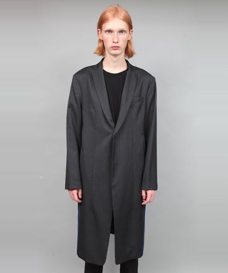 CONCEAL ZIP COAT/DARK GRAY