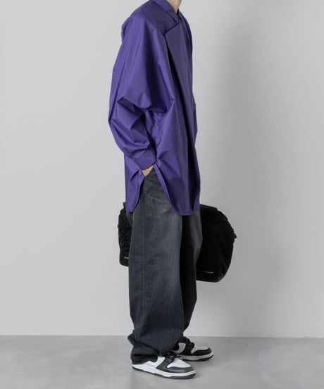 TC BROAD DRAPE SHIRT/PURPLE