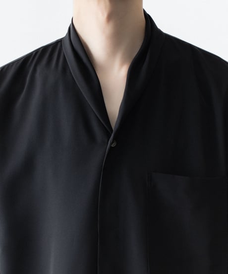 DRAPE COLLAR SHIRTS 00(BK)