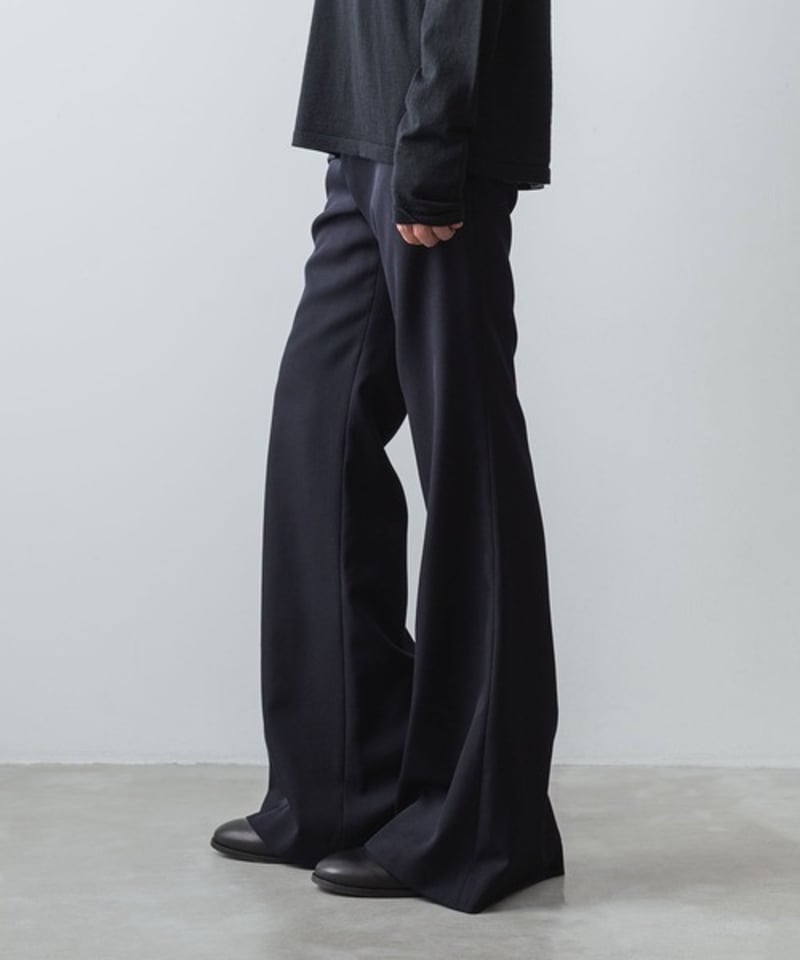 CLASSIC WOOL FLAIR PANTS/NAVY | ato AOYAMA