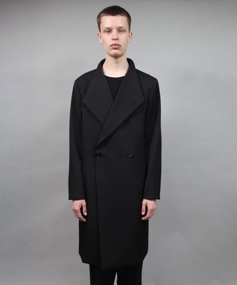 crease double short coat/BLACK | ato AOYAMA