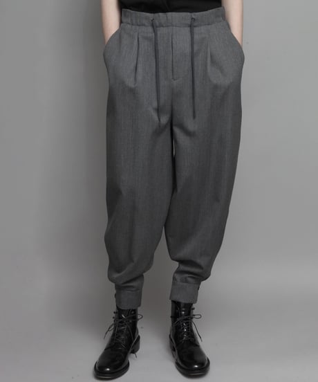 CLASSIC WOOL CUFFS PANTS/GRAY