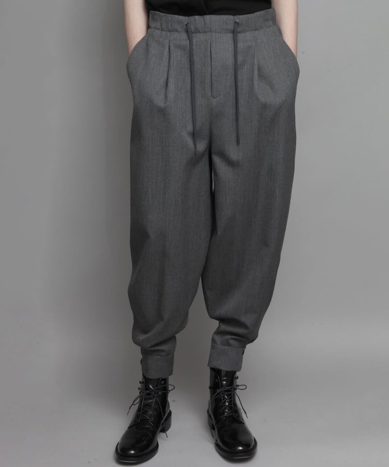 CLASSIC WOOL CUFFS PANTS/GRAY | ato AOYAMA