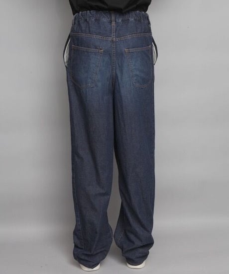 WASHED WIDE DENIM/NAVY
