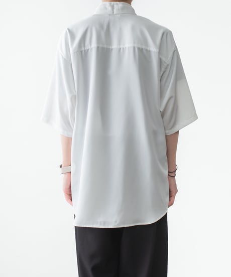 DRAPE COLLAR SHIRTS 09(WHT)