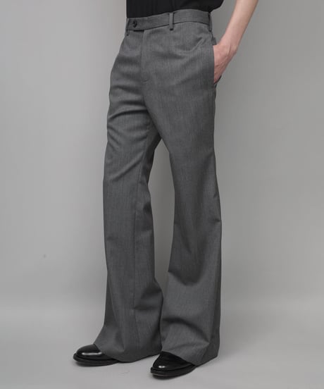 CLASSIC WOOL FLAIR PANTS/GRAY
