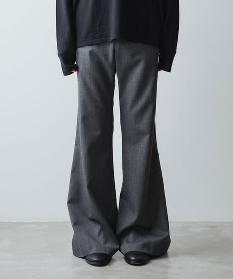 CLASSIC WOOL FLAIR PANTS/GRAY