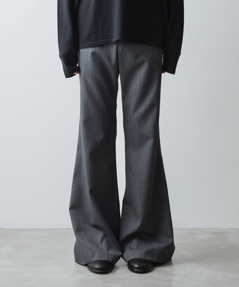 ＜H＞WOOL MOHAIR FLARE PANTS/パンツ　即完売 CLASSIC WOOL FLAIR PANTS/GRAY | ato AOYAMA