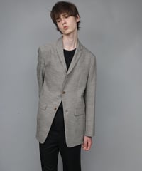 SLUB TWEED JACKET/L.BROWN