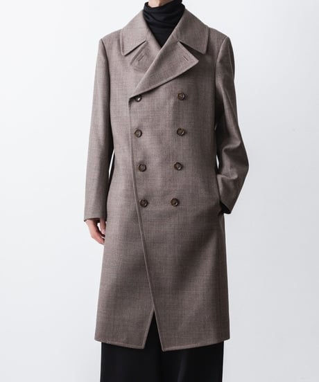 DOUBLE BREASTED COAT/A.BROWN