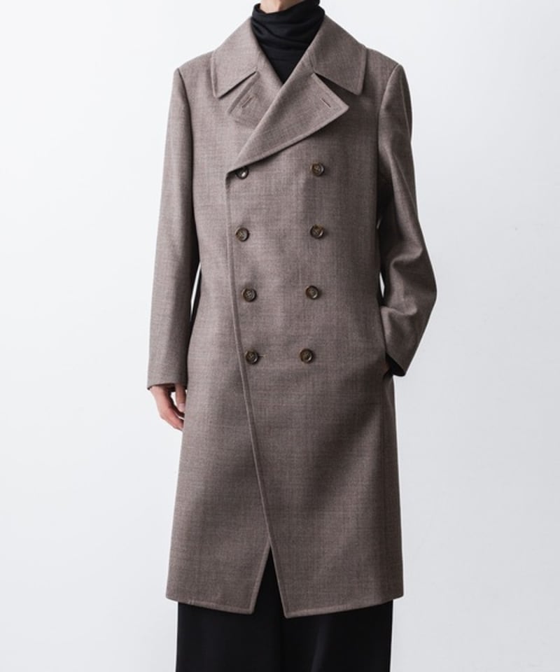 DOUBLE BREASTED COAT/A.BROWN | ato onlinestore