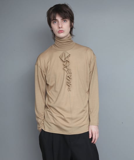 FRILL TURTLE NECK JERSEY