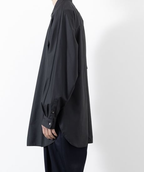 TC BROAD DRAPE SHIRT/BLACK