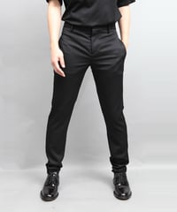 WOOL TWILL TAPERED PANTS